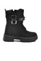 Black Fleece Inside Non-Slip Sole Girls' Boots G-1001 F Zncr