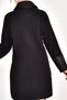 Steel Knit Collar Sleeve Leather Classic Long Knitwear Jacket - 3