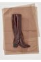 Textured Heeled Boots - 4