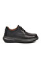 Black Genuine Leather Orthopedic Men's Casual Shoes 255220 m