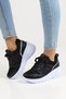 Women's Black and White Sole Sneaker with Sequin Detail |   Casual Stylish and Comfortable High Sole Sports Shoes