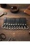 10Pcs Original Real Leather Black Genuine Leather Key Chain Gift Keyring