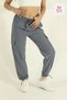 Women's Smoked Baggy Cut Parachute Fabric Leg Clip Oversized Pants - 2