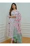 Pink Viscose Rayon Salwar Kameez Dupatta - ALV1400 | Pink-Size-M-38Inches - 6