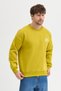 Crew Neck Embroidered Oversize Raster Basic Men's Sweatshirt - 2