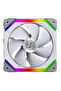 مجموعة مراوح UNI FAN SL140 ذات العلبة المزدوجة - ARGB PWM 140 مم (قطعتان) مع وحدة تحكم - أبيض - 5