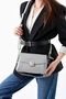 Soft Leather Crossbody and Shoulder Bag with Multi-Compartment Lock Detail - 4