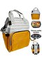 Baby Care Bag Mother Baby Care Backpack Light Grey-yellow - 5