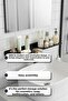 Metal Bathroom over Sink Shelf Wall Mounted 40X10 cm - 2