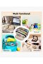 Kawaii Travel Large Capacity Oxford Cloth Multi-Compartment Large Size Pen Holder Pencil Case Gift - 6