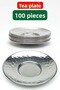 Stainless Steel Hammered Tea Plate 10 cm – Options for Sets of 6 / 12 / 50 / 100