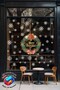 Happy New Year Gold Written Double-Sided Christmas Wreath Glass Sticker New Year Ornaments - 2