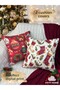2 Pieces Cushion Cover 43X43 cm Digital Printing New Year's Eve New Year Christmas Concept New Year Christmas - 3