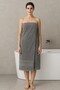 Premium 100% Cotton 100X150 Gray Bath Towel - 3