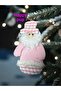 Christmas Pine Tree Ornament 18 cm Santa Claus Plush Pink Christmas Decor Hpy26044 - 3