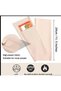 Qixishipin Leg and Knee Warmers with Pockets for Storing Heating Pads Beige - 4