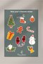 New Year Themed Sticker Set - 6 Pieces / Agenda, Notebook, Bullet Journal, Scrapbook - 6