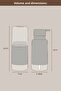 Modern Toothbrush Holder and Liquid Soap Dispenser Beige 500 ml |   Bathroom Set - 4