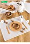 6 Pieces Natural Vintage Linen American Placemat/Placemat 35 X 45 cm Tableware Presentation Set - 6