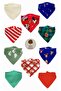 New Year Themed 10-Piece Baby Scarf Bib Set – 100% Cotton, Double Layer, Gift Package
