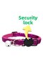 Sparkly Cat Collar – Adjustable, with Rattles, Safety Lock, with Bag, Purple Color - 2