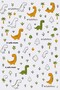 High Chair Underlay and Activity Cover 3 Rolls 30 Pieces 100X120 cm - Cute Dinosaurs - 3