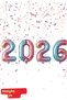 2026 Colorful Foil Balloon New Year Foil Balloon Helium Compatible Air Compatible Christmas Ornament - 2