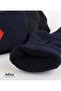 Set of 3 Women's Heart Socks |   Washed Perfumed, Winter Thermal, Black-Grey-Navy Blue Patterned Socks - 5
