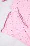 Pembe Pamuklu Likralı Yumuşak Tuşe Kalpli Baby Overlok Detaylı Örme Pijama TakımıTHMAW26PT00166 - 7