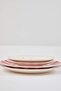 2'li Yılbaşı Şeker Kamışı Pasta Tabağı 20cm & 2'li Çizgili Servis Tabağı 26cm TPHAW26TBK00010 - 6
