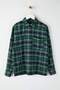 Mavi-Çok Renkli Flanel Ekoseli Oversize/Geniş Kalıp Gömlek TWOAW26GO00132 - 5
