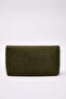 Haki Süet Kadın Mini Boy Clutch El Çantası TAKAW26PY00008 - 5