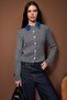 Antrasit Denim Garnili Saç Örgü Triko Hırka TWOAW26HI00286