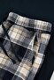 Lacivert Regular Ekose / Kareli Dokuma Pijama Takımı TMNAW26PT00061 - 6