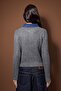 Antrasit Denim Garnili Saç Örgü Triko Hırka TWOAW26HI00286 - 4