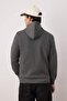 Gri  Regular/Normal Kesim Dokulu Kapüşonlu Sweatshirt TMNAW26SW00061 - 4