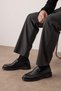 Black Genuine Leather Men's Loafer Shoes Takaw26La00004 - 2