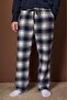 Lacivert Regular Ekose / Kareli Dokuma Pijama Takımı TMNAW26PT00061 - 3