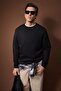 Black Oversize/Wide Cut Crew Neck Sweatshirt Tmnaw26Kz00012 - 2