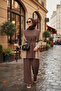 Two-Thread Cotton Belted Hijab Set |   Stylish and Comfortable Daily Combination Coffee