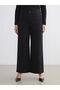 Wideleg Women's Jean Trousers - 6