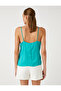 Thin Strap Athlete V-Neck Satin Look - 4