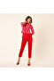 Tarabya Pink - Red Viscose Polyester Cardigan - 2