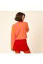 Tarabya Pink - Orange Viscose Polyester Cardigan - 4