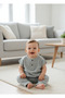 Muslin Pocket Shirt Bottoming Set Without Booties