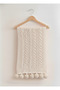 Pompom Over-The-Knee Blanket -Tv Blanket -Shawl -Woven Sofa Cover - 4