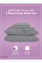 Fitted Sheet Set – 180x200 cm King Size, 1 Sheet + 2 Pillowcases, 35 cm Deep Pocket - 4