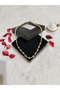 Vip Series Brass Gold Color Zircon Stone Detailed Serenay Necklace