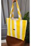 Benita Multi-Purpose Bag Fabric Shoulder and Hand Bag Yellow White - 2