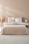 Almila Beige Double Duvet Cover Pique Set - 8 Piece Dowry Set - 2